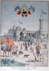 Het Algerijnse paviljoen op de Wereldtentoonstelling van 1900, Parijs door Unbekannt