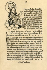 De Almachtige, met de Paternoster, Ave Maria en Credo in het Duits, 1915