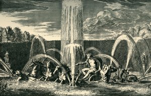 De Apollo-fontein in de tuinen van Versailles, Frankrijk