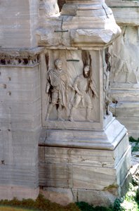 De boog van Septimus Severus, Rome, 203 AD