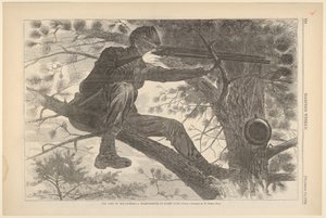 Het leger van de Potomac - Een scherpschutter op wacht, Harpers Weekly, Vo..., 15 november 1862