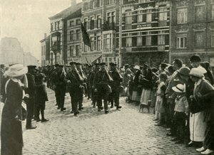 De aankomst van de Britse mariniers in Oostende, Eerste Wereldoorlog, 1914, ca. 1920