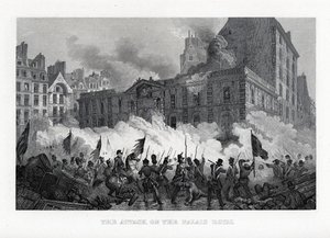De aanval op het Koninklijk Paleis, 1882 door Unbekannt