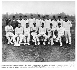 Het Australische cricketteam van 1912 door Unbekannt