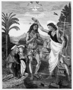 De doop van Christus, 1472-1475 1870 door Unbekannt