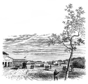 De kazerne in Meerut, India, c1850s, 1888