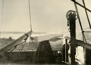 De barrière rand breekt vier mijl ten zuiden van Hut Point, c1908 door Unbekannt