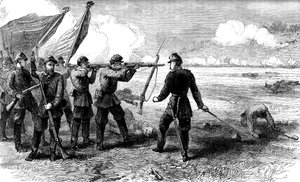 De Slag bij Bull Run, Virginia, 1861 door Unbekannt