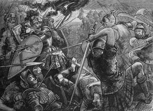 De Slag bij Flodden, 9 september 1513, ca. 1880 door Unbekannt