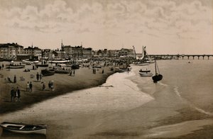 Het strand, Yarmouth, ca. 1880 door Unbekannt