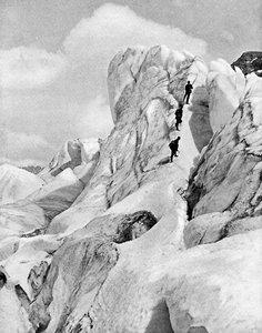 De Bernina Range, Alpen, begin 20e eeuw