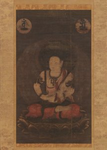 De Bodhisattva Manjushri Monju Bosatsu, 13e eeuw door Unbekannt