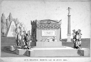 De dappere doden van 18 juni 1815, 19e eeuw