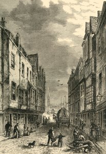 De brugvoet, Southwark, in 1810, ca. 1878