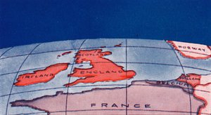 De Britse Eilanden en Noord-Europa op de middag in de midwinter, 1935