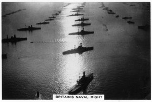 De Britse vloot bij de jubileumreview van koning George V, Spithead, juli 1935, 1937 door Unbekannt