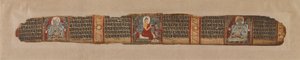 De Boeddha verdeelt honing, uit een Prajnaparamita-manuscript, 12e eeuw door Unbekannt
