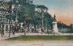 De Bund in Shanghai, ca. 1910 door Unbekannt