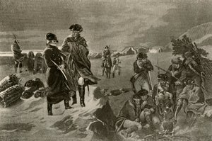 Het kamp bij Valley Forge. Officiersmantels en Nederlandse dekens voor soldaten, ca. 1777, 1937 door Unbekannt