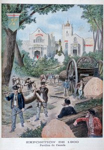 Het Canadese paviljoen op de Wereldtentoonstelling van 1900, Parijs, 1900 door Unbekannt