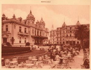 Het Casino en Hotel de Paris, Monte Carlo, 1930 door Unbekannt