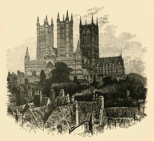 De kathedraal, vanuit het zuidwesten door Unbekannt