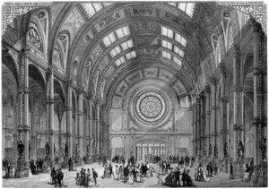 De Centrale Hal, Alexandra Palace, Londen, 1875 door Unbekannt