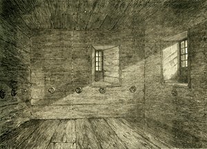 De kamer in Lambeth Palace waarin de Lollards werden opgesloten, ca. 1878 door Unbekannt