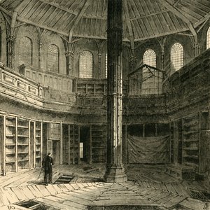Het kapittelhuis vóór de restauratie