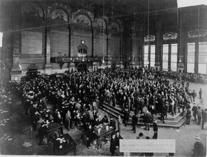 De Chicago Board of Trade in zitting door Unbekannt