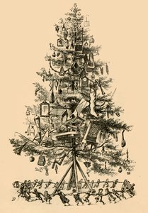 De kinderen dansten vrolijk rond de boom, 1882 door Unbekannt