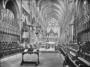 Het Koor, Kathedraal van Lincoln, 1902