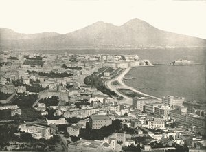 De Stad, Baai en Vesuvius, Napels, Italië, 1895