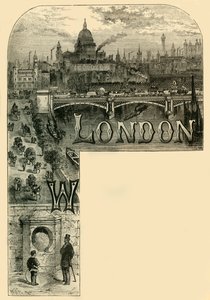 De stad Londen, ca. 1872 door Unbekannt