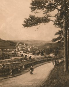 De Clyde bij Kirkfieldbank, vanaf de Braes bij Lanark door Unbekannt