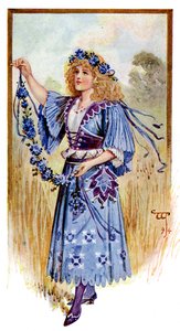 De korenbloem, 1899 door Unbekannt