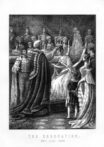 De kroning van koningin Victoria, Westminster Abbey, Londen, 28 juni 1838, 1899