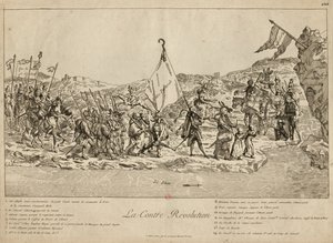 De contrarevolutie, 1791 door Unbekannt