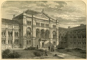 Het hof van het South Kensington Station, ca. 1876 door Unbekannt