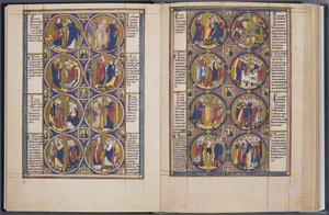 De Schepping. Bible moralisée Codex Vindobonensis 2554, ca. 1250