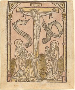 De kruisiging, ca. 1500 door Unbekannt