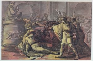 De Dood van Julius Caesar door Unbekannt