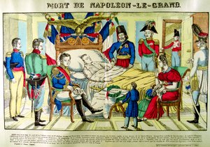 De dood van Napoleon de Grote, 5 mei 1821 door Unbekannt