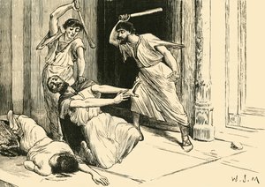 De dood van Tiberius Gracchus, 1890 door Unbekannt
