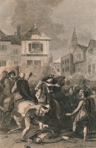 De dood van Wat Tyler, 1381, 19e eeuw door Unbekannt