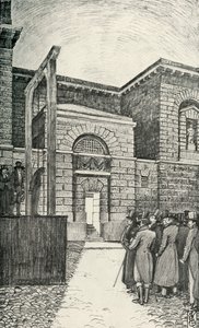 Deur van de schuldenaars, Newgate Prison, Londen, in 1821, 1938