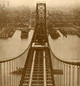 De Delaware River Suspension Bridge, ca. 1930