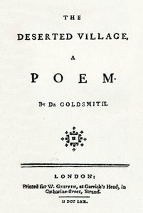 Het Verlaten Dorp, Een Gedicht, c1770 door Unbekannt