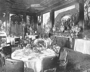 De eetzaal in Sandringham, Norfolk, 1894 door Unbekannt