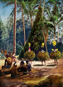 De Duk Duk-samenleving, Bismarck-archipel, Papoea-Nieuw-Guinea door Unbekannt